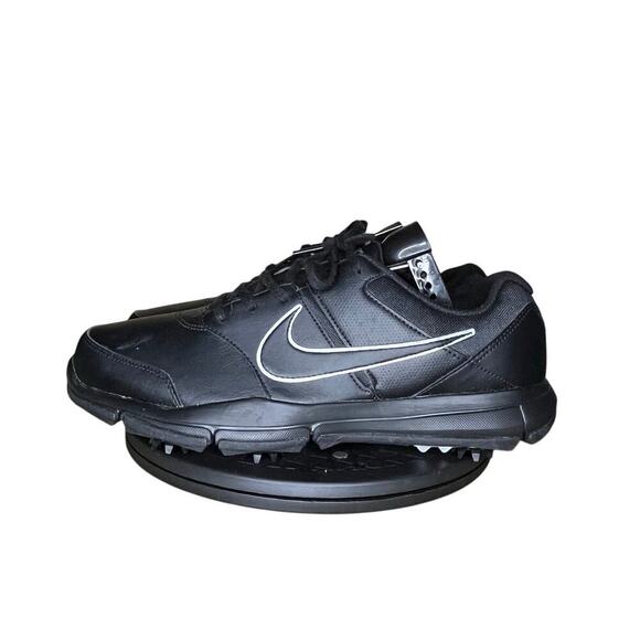 ***SOLD*** Mens Nike Durasport 4 Spikeless Golf Shoes Size 10 Black Metallic - Picture 1 of 6